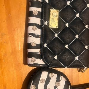 Betsey Johnson small purse with change purse to match new never used